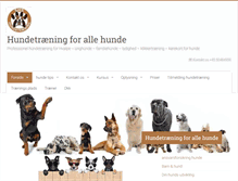 Tablet Screenshot of hundehold.dk